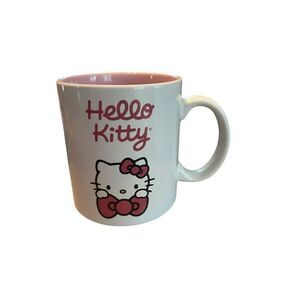 Hello Kitty by Sanrio White Pink Ceramic Drinkware Mug